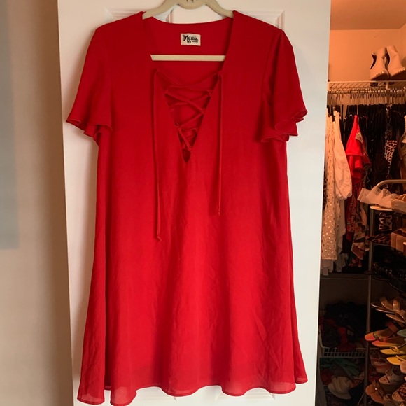 Show Me Your Mumu Kylie Lace Up Dress - Picture 2 of 4